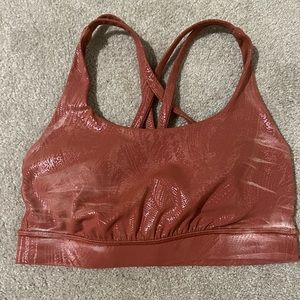 Lululemon LIMITED EDITION! Pink Foil Free to be Sports bra